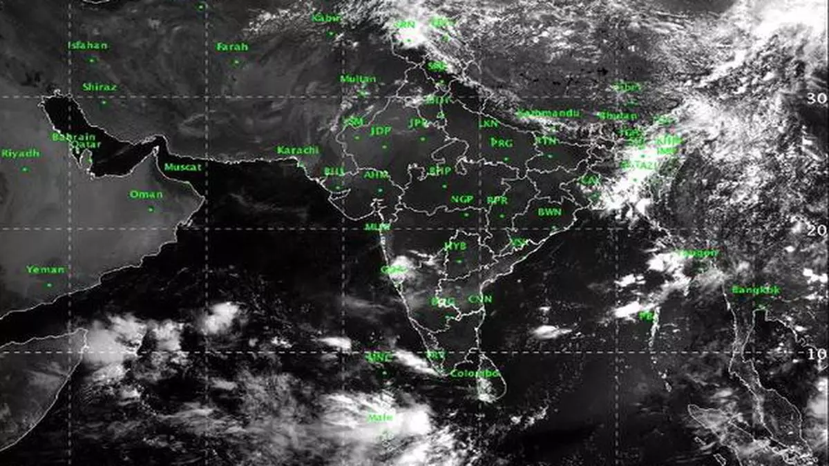 Latest Satellite Map Of India Imd - China Map Tourist Destinations