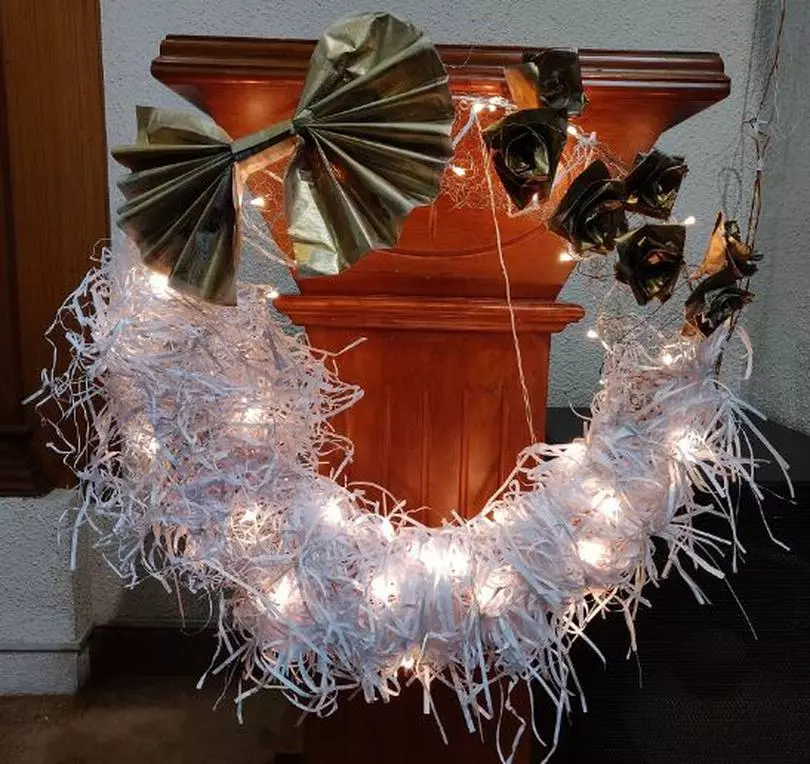 Mar Thoma Church Creates Christmas Tree Using Shredded Printer