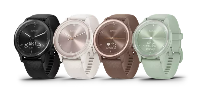 The Garmin Vivomove sport is available in these four colour options