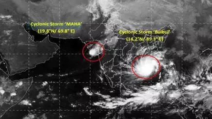 Cyclone Bulbul Strikes A Pose In Bay Of Bengal Weakened Maha