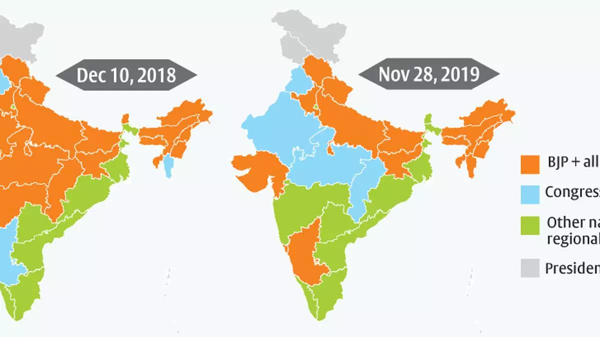 India Political Party Map The Political Map Of India Today - The Hindu Businessline